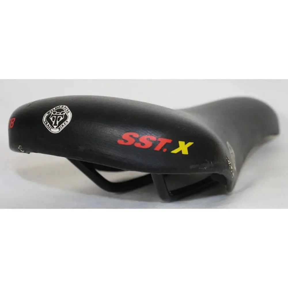 Vintage WTB SST.X Saddle Wilderness Trail Bikes MTB Seat Black Torn